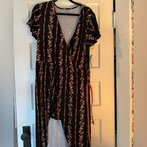 V Neck Shortie High Low Romper outfit